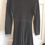 Calvin Klein Women's Charcoal Gray Cable Knit Sweater Dress Long Sleeve Zipper M Photo 0
