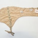 superdown  Ashlyn Lace Up Top in Beige XS Photo 6