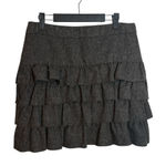 Loft  Tweed Wool Blend Y2K Ruffle Skirt Photo 0