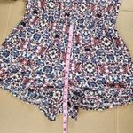 American Eagle  AEO Long Sleeve Floral Romper Shorts Jumpsuit Viscose Size L Photo 6
