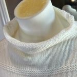 Jessica Simpson Ivory Chunky Knit Funnel Neck Bell Sleeve Sweater Size Large Photo 5