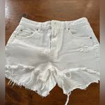 ZARA  High waist Distressed Shorts Size 6 Photo 4