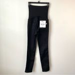 1822 Denim  Butter Ankle Slit Skinny Black 25 Maternity Photo 5