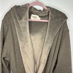 UGG  Hooded Plush Robe Size L/XL Gray Soft Cozy Plush Warm Bathrobe #88276 Photo 1