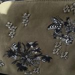 Desigual  Black Green Embroidered Beaded Butterfly Whimsigoth Crossbody Purse Photo 6