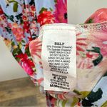 Gilli Baby Blue w Colorful Tropical Floral Print Halter Maxi Dress ModCloth Size M Photo 11