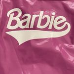 Forever 21 Barbie Bodysuit Small Pink Wet Look Logo Cosplay Halloween Barbiecore Photo 3