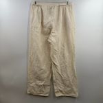 Quince  100% organic cotton gauze straight leg pants vintage cream size Large Photo 3