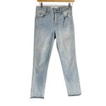 AMO Babe 70’S Blue Light Wash High Rise Crop Ankle Denim Jeans Size 26 Photo 4