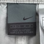 Nike Y2K Pants Womens M White Ripstop Cargo Capri Swoosh Logo Pockets Streetwear Photo 10