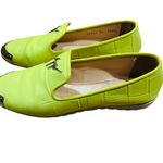 Giuseppe Zanotti Neon Croc Embossed Leather Smoking Slippers Size 36 (6 US) Photo 5
