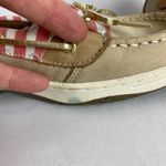 Sperry Top Sider Angelfish Boat Shoes Women 6 Leather Cream Pink Nautical Flats Photo 10