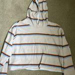 Sky And Sparrow  striped crop hoodie Photo 1