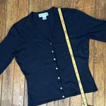 Brooks Brothers  women’s cashmere and silk black cardigan size small Photo 2