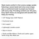 Easy Spirit  Women’s Lorena Woven Strappy Wedge Sandals- Size 9.5M- New in Box Photo 9