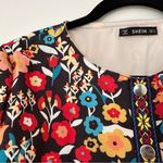 SheIn Floral Snap Front Jacket Womens XL Photo 3