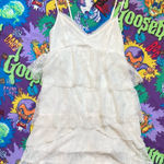 Abercrombie & Fitch babydoll Cream Lace ruffled mini dress Photo 0
