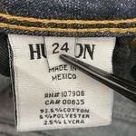 Hudson Jeans DIY Cropped Capri Women Size 24 Raw Hem Blue Dark Wash Beth Midrise Photo 3