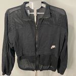 Nike  Athletic Sportswear Women's Black Mesh Loose Fit Jacket‎ Size - Medium Photo 0