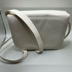 Sleek Off White Vintage Charles Jourdan Leather Crossbody Handbag Made In France Photo 2
