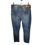 Dear John  Straight Leg Medium Wash Mid-Rise Denim Jeans With Raw Hems Photo 3