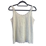 Soma  Women's M All Over White Lace Camisole Stretchy Feminine Fairycore Coquette Photo 3