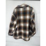 Members Mark Plaid Shacket Women XL Brown Western Cabincore Outdoor Academia Photo 2