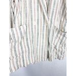 Anthropologie  Maeve Danielle Blazer Large Striped Cream Photo 7