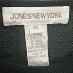 Jones New York  Womens Polyester Blend Short Sleeve T-Shirt Size Medium Black Photo 3