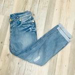 COOGI  Cropped Stretch Jeans Turquoise size 3/4 Photo 2