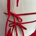 Anthropologie DRA  Dress Halter Backless Skater Red Dress Size Small Photo 5