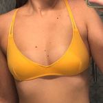 J.Crew Yellow/ Light Orange French Cross-Back Bikini Top Photo 0