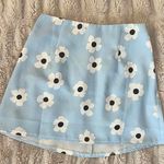 Princess Polly blue floral mini skirt Photo 0