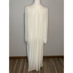 Vintage Nightgown/Robe Womens M 14/16 White Lace Nylon Long Peignoir Set Sears Size M Photo 13