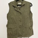 Current/Elliott CURRENT ELLIOT Womens Size 1 The Leisure Zip Vest Gilet Military Green Utility Photo 1