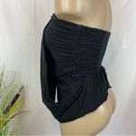 Free People Black Strapless Drape Front Tube Top M Photo 4