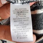 Lou & grey  Striped Top Long Sleeve Side Zip Grey White Cotton Blend size M Photo 8