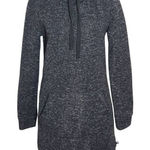 Fabletics Black Yukon Dress Size Small Black Knit Mini Dress with Hoodie Photo 0