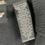 Harley Davidson Black Long Sleeves Front Zipper Pockets Knit Jacket, Medium Photo 4