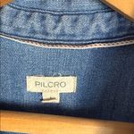 Anthropologie  Pilcro Long-Sleeve Denim Micro Mini Shirt Dress Large Photo 6