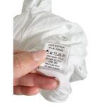 NWT Rhode Pia Puff Sleeve Eyelet Cotton Ruffle Mini Dress White Mirror Large Photo 9