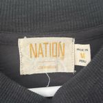 Nation Ltd  Barrett Dress Black Midi Sleeveless Smocked Sheer Tiered High Neck Photo 7