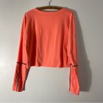Under Armour  Orange Crop Top Shirt Women’s Size L Photo 4