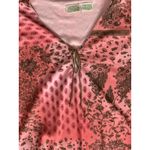 st. john's bay Y2K Top‎ Large Floral Fairy Grunge Western Boho Cowgirl Indie Flare Keyhole Pink Photo 2