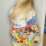 Hadaki Women's Paisley Colorful Floral Print Messenger Crossbody Bag Photo 14