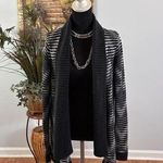 Gap Women Medium Sleeveless Shawl Collar Cardigan Open Front Medium Wave Print Photo 0