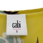 CAbi Simone Dazzle 3782 Cami Lined Floral Print Peplum 2 Pc Blouse Yellow size S Photo 6