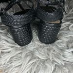 Schutz  Rosalia black strappy braided block heel sandal women’s shoe size 9 B Photo 7