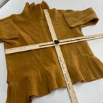 Club Monaco  Sweater Womens Small Nomin Yellow Orange Mock‎ Neck Knit Top Photo 5