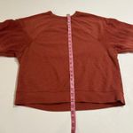 Madewell  MWL Pullover Sweatshirt Rust Red Slouchy Raglan Sleeve Top Size M Photo 9